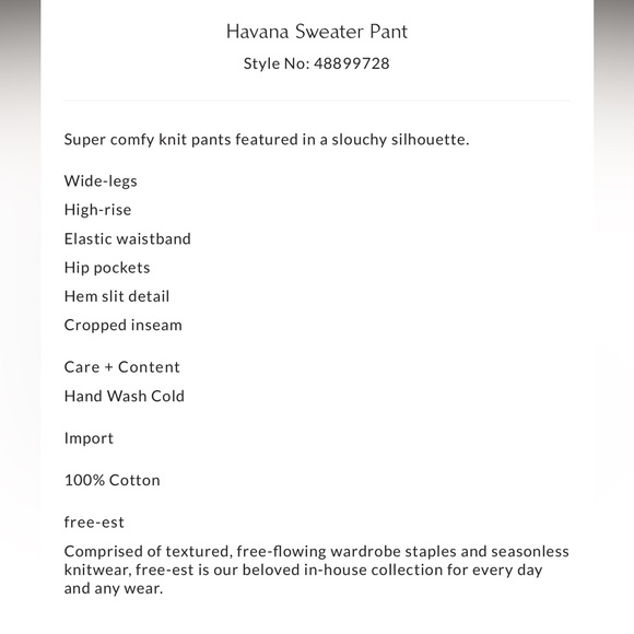 FP havana sweater pant - Picture 5 of 5